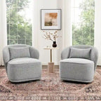 Fauteuil pivotant rembourré 33 W (lot de 2)