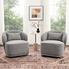 Fauteuil pivotant rembourré 33 W (lot de 2)