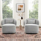 Fauteuil pivotant rembourré 33 W (lot de 2)
