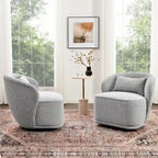 Fauteuil pivotant rembourré 33 W (lot de 2)