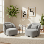 Fauteuil pivotant rembourré 33 W (lot de 2)
