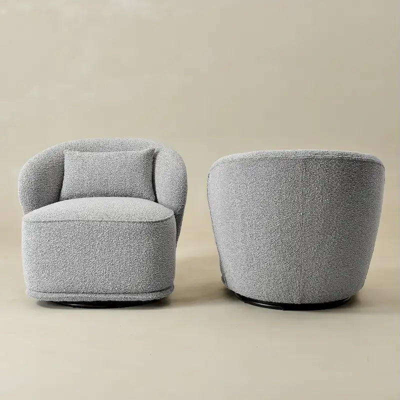 Fauteuil pivotant rembourré 33 W (lot de 2)