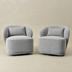 Fauteuil pivotant rembourré 33 W (lot de 2)