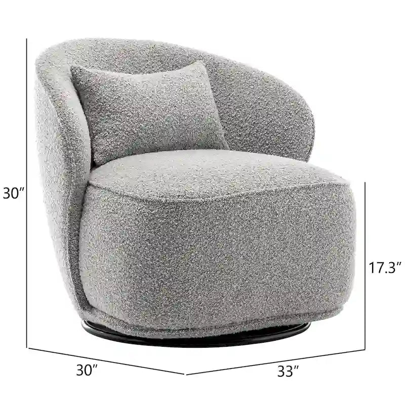 Fauteuil pivotant rembourré 33 W (lot de 2)