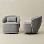 Fauteuil pivotant rembourré 33 W (lot de 2)