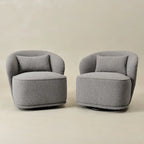 Fauteuil pivotant rembourré 33 W (lot de 2)