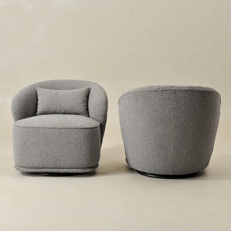 Fauteuil pivotant rembourré 33 W (lot de 2)