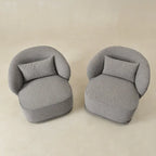 Fauteuil pivotant rembourré 33 W (lot de 2)