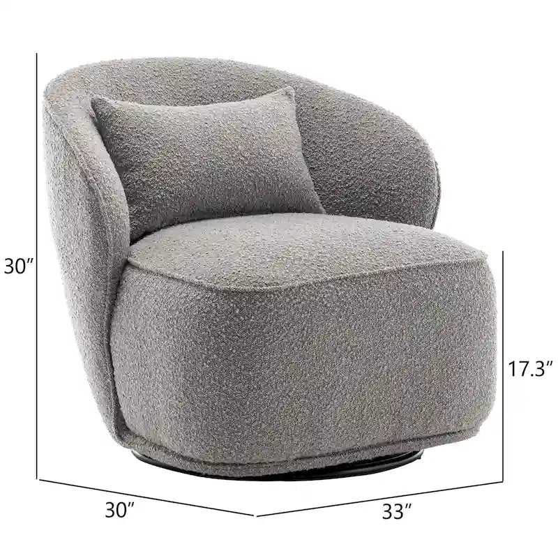 Fauteuil pivotant rembourré 33 W (lot de 2)