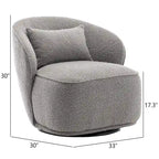 Fauteuil pivotant rembourré 33 W (lot de 2)