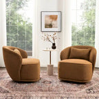 Fauteuil pivotant rembourré 33 W (lot de 2)