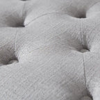 Banc de rangement ottoman capitonné, Repose-pieds rectangulaire