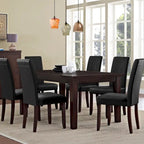 (Lot de 2) Chaises de salle à manger en similicuir rembourrées