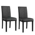 (Lot de 2) Chaises de salle à manger en similicuir rembourrées