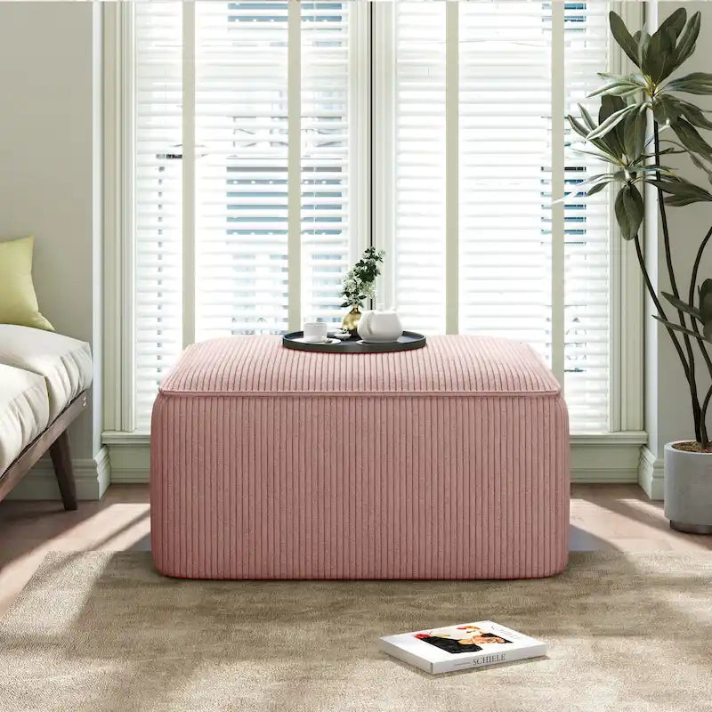 Pouffe carré en similicuir