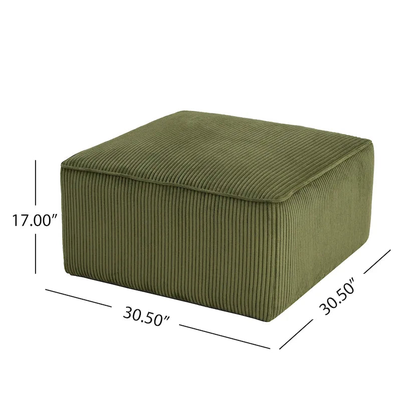 Pouffe carré en similicuir