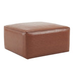 Pouffe carré en similicuir
