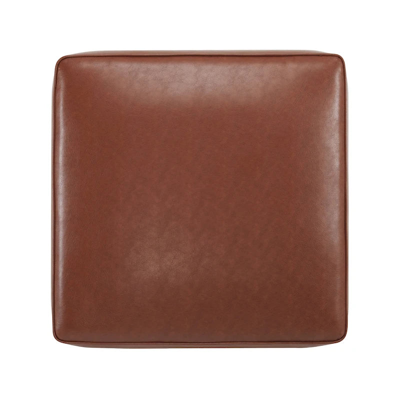 Pouffe carré en similicuir
