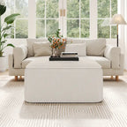 Pouffe carré en similicuir